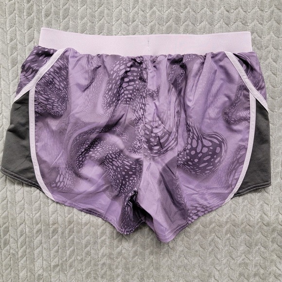 Under Armour Women's UA Mileage 2.0 Printed Running Shorts Size Medium Purple‎ - Picture 10 of 11